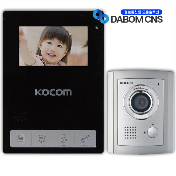 코콤 KCV-436 / KC-C71  블랙  비디오폰 인터폰 교체 설치